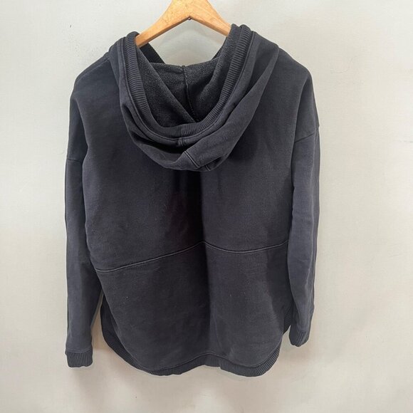 Athleta Womens Black Hoodie Sweatshirt with Front Kangaroo Pocket- Sz. M - Picture 5 of 5